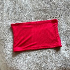 Red tube top